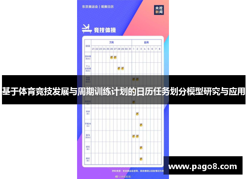 基于体育竞技发展与周期训练计划的日历任务划分模型研究与应用